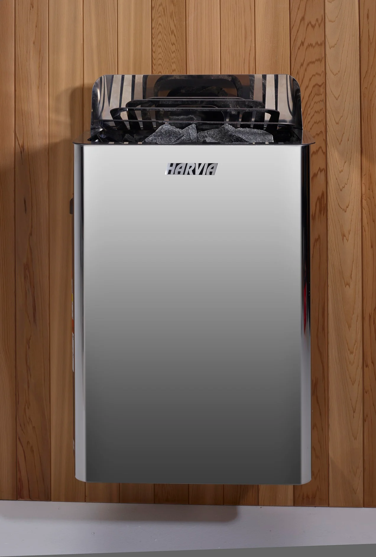 Stainless steel dishwasher integrated into wooden cabinetry.